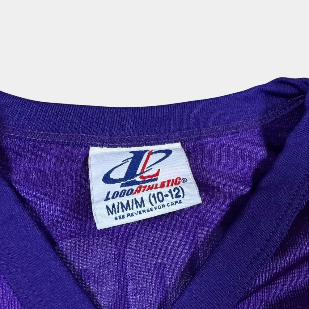 Vintage Randy Moss Minnesota Vikings Jersey Logo Athletic Purple Youth Medium 10